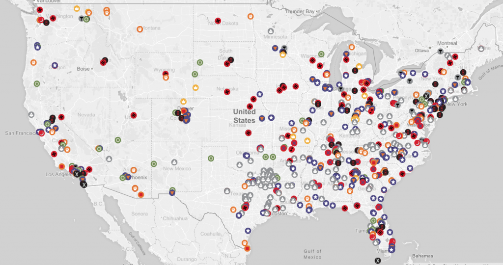 Mapping America’s “Active Hate Groups”